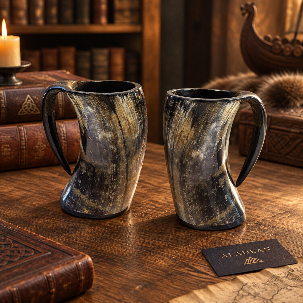 Two horn mugs collector lifestyle