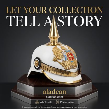 White Pickelhaube-style helmet wholesale