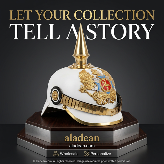 White Pickelhaube-style helmet wholesale
