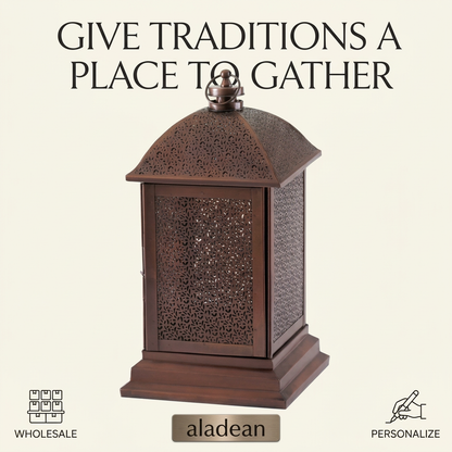 Wholesale brown iron Moroccan-style lantern
