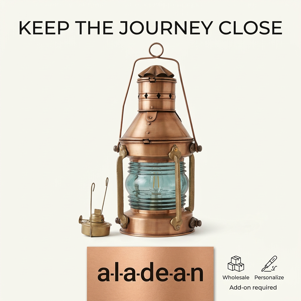 Wholesale copper-finish brass ship lantern