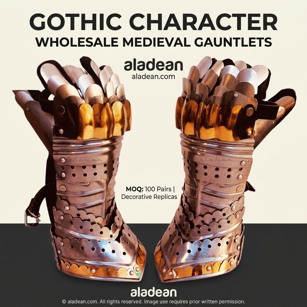 Wholesale Gothic medieval gauntlet pair