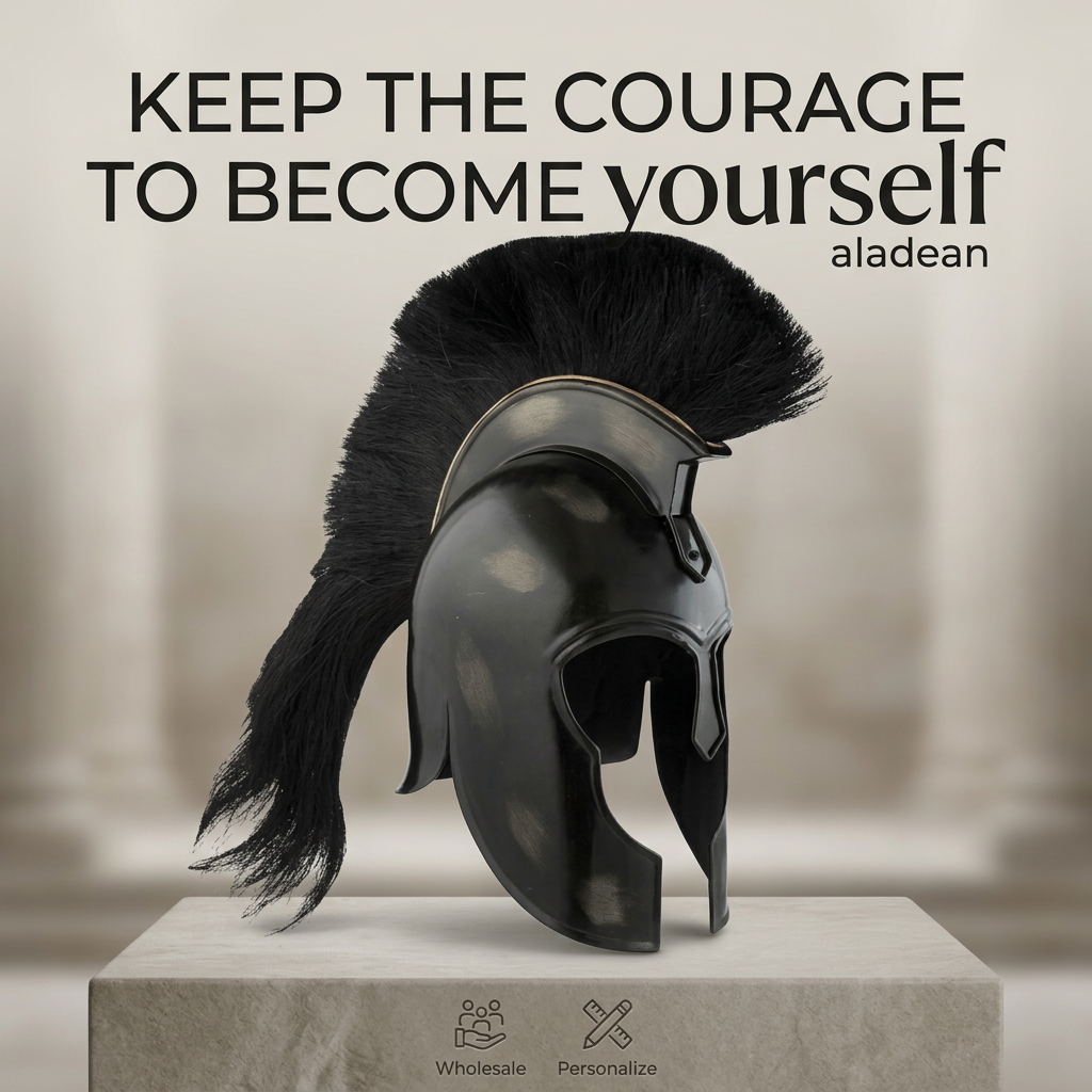 Wholesale Greek helmet with black crest
