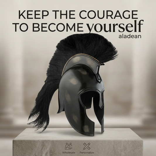 Wholesale Greek helmet with black crest