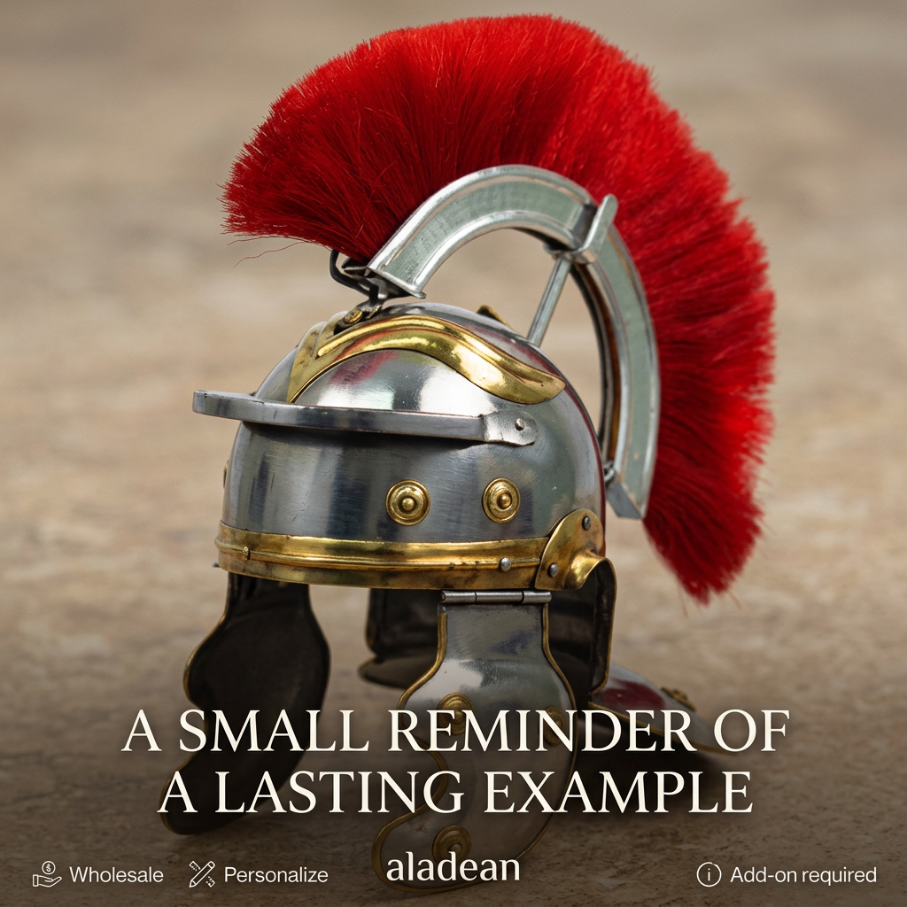 Wholesale miniature Roman helmet with red crest