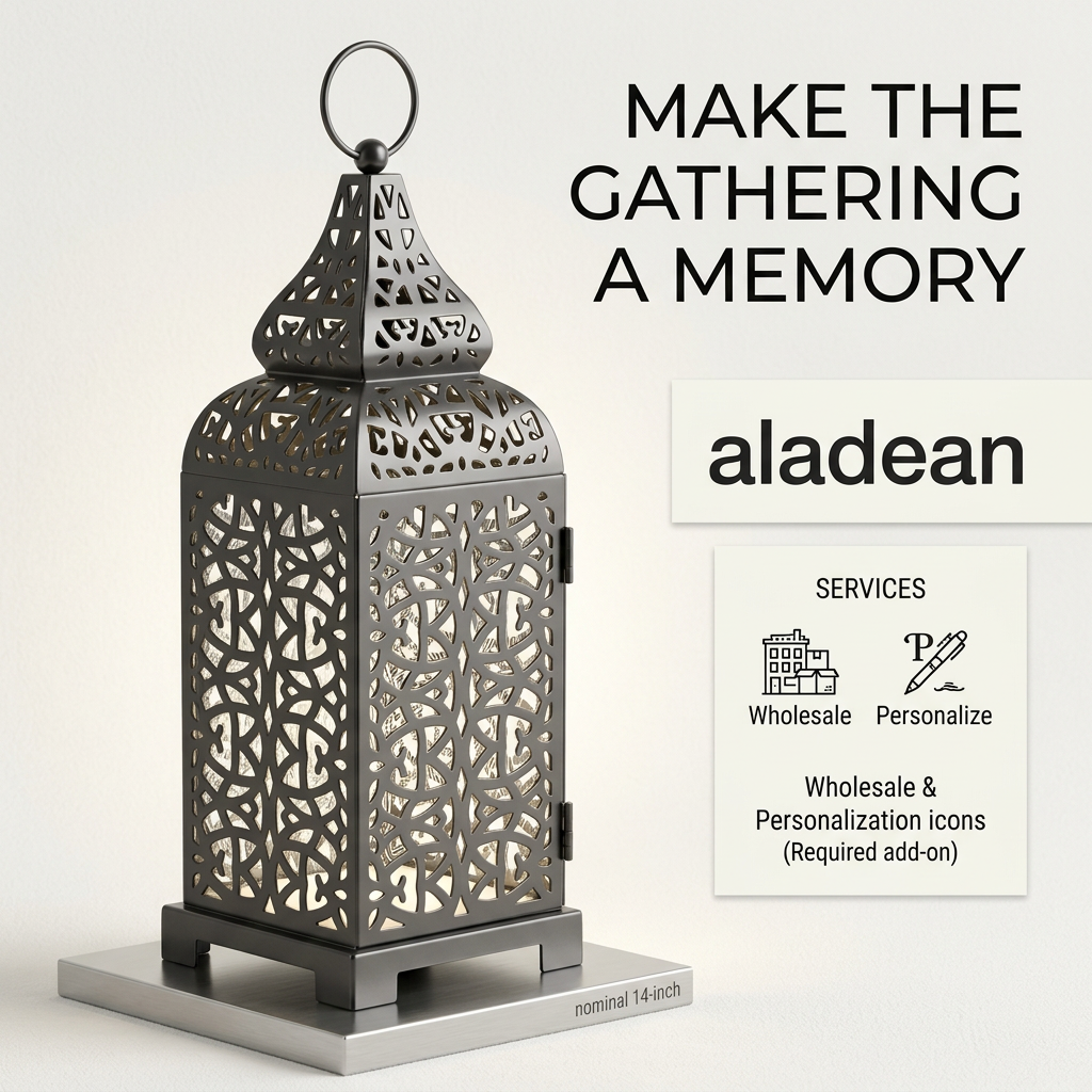 Wholesale Moroccan-style black metal lantern
