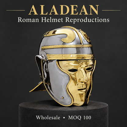 Wholesale Roman helmet advertisement