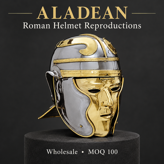 Wholesale Roman helmet advertisement