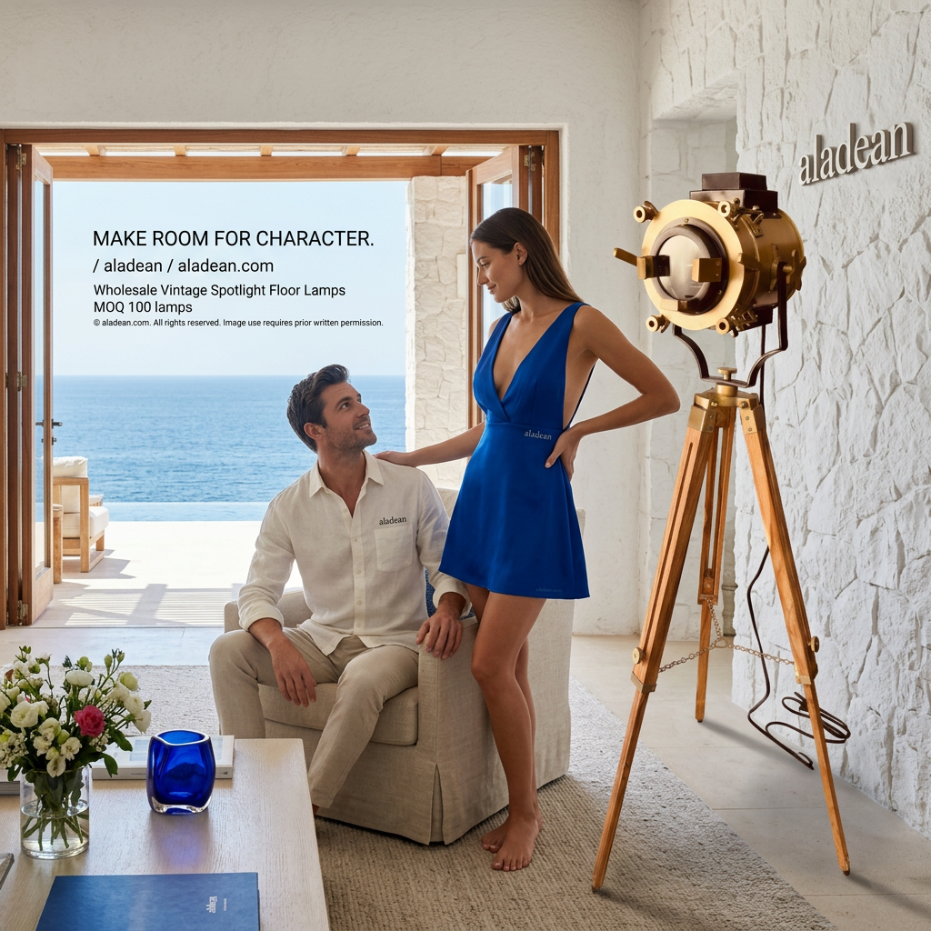 Wholesale vintage spotlight floor lamp lifestyle ad