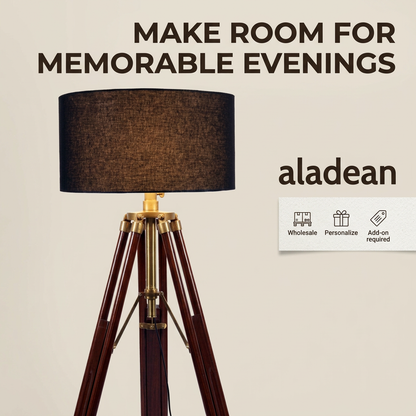Wood tripod floor lamp wholesale