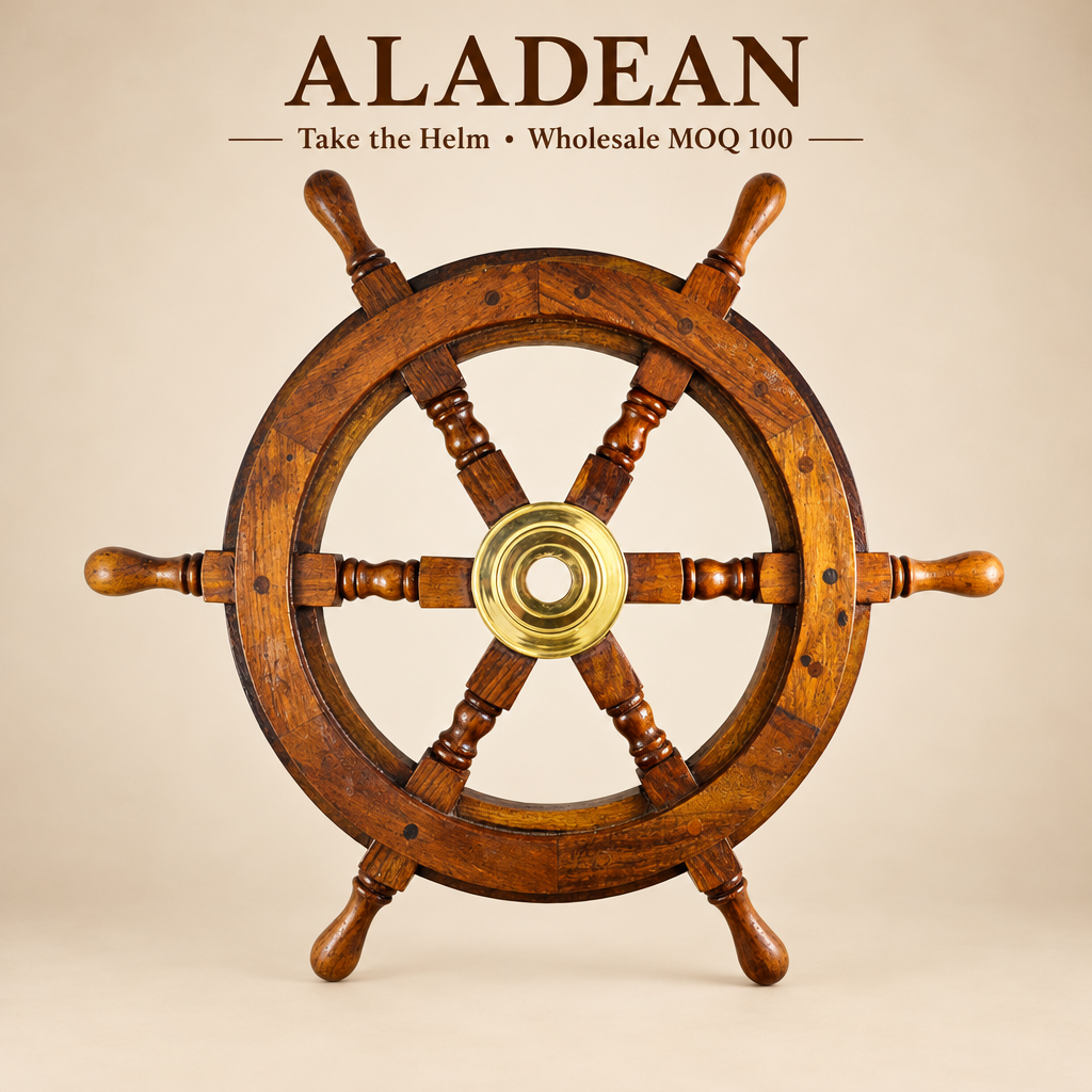 Wooden ship wheel wholesale hero