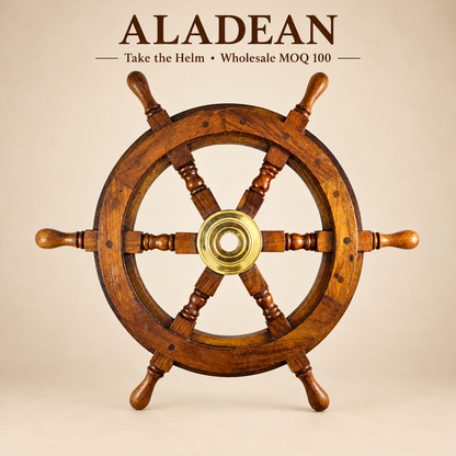 Wooden ship wheel wholesale hero