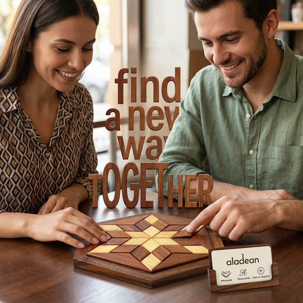 Wooden star puzzle tabletop heritage gifts