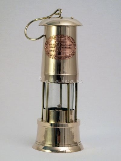 Bergmannslampe – Vintage Bergbaulaterne, Öl brennende antike Lampe
