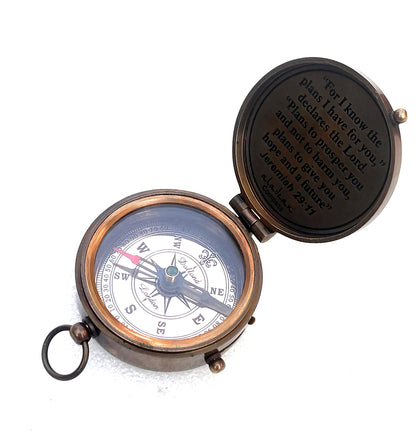 Brass Compass Gift for Brother