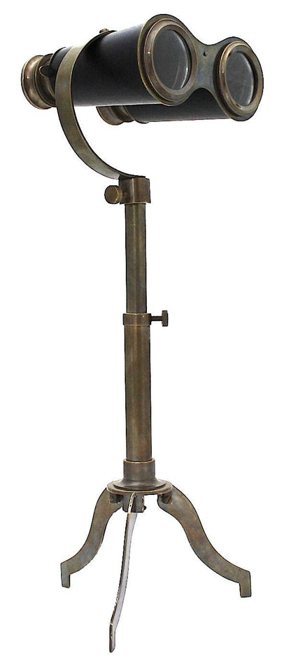 Antikes Messing-Fernglas auf Stativ