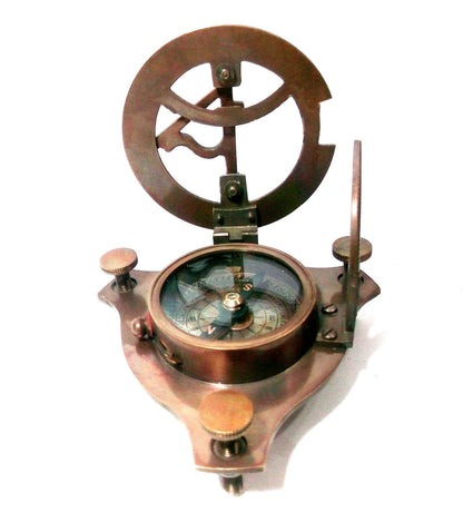 Antique Brass Sundial Compass 3" West London Wholesale Lot