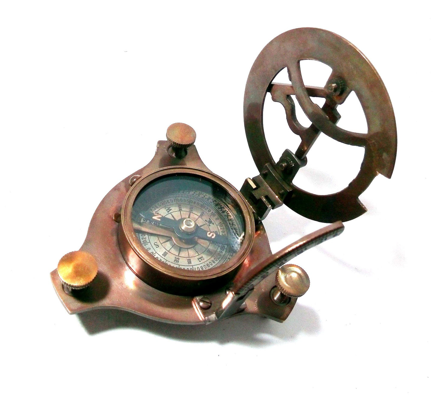 Antique Brass Sundial Compass 3" West London Wholesale Lot