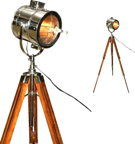 Design-Suchscheinwerfer Spotlight Teleskop-Stativ-Stehleuchte