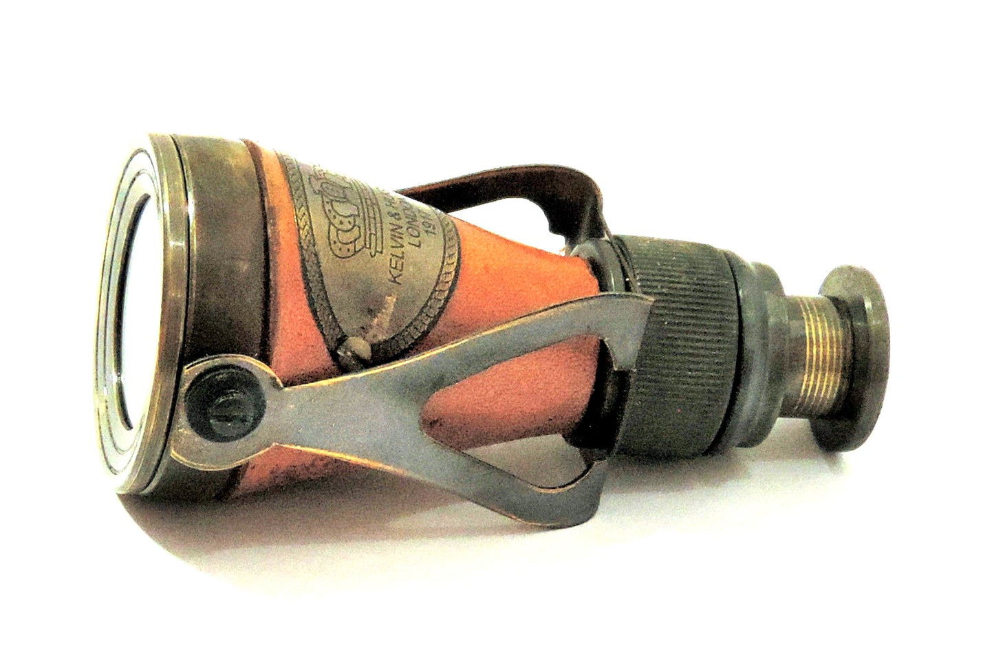 Antique Style Solid Brass Traveling Telescope Binoculars Monocular