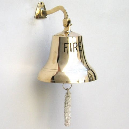 6-Zoll-Messing-FEUERGLOCKE mit Wandhalterung & Seil – Großhandel