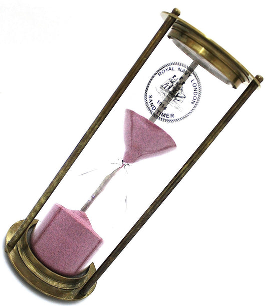 Sanduhr-Stundenglas aus Messing