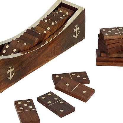 Wooden Domino Game Puzzle