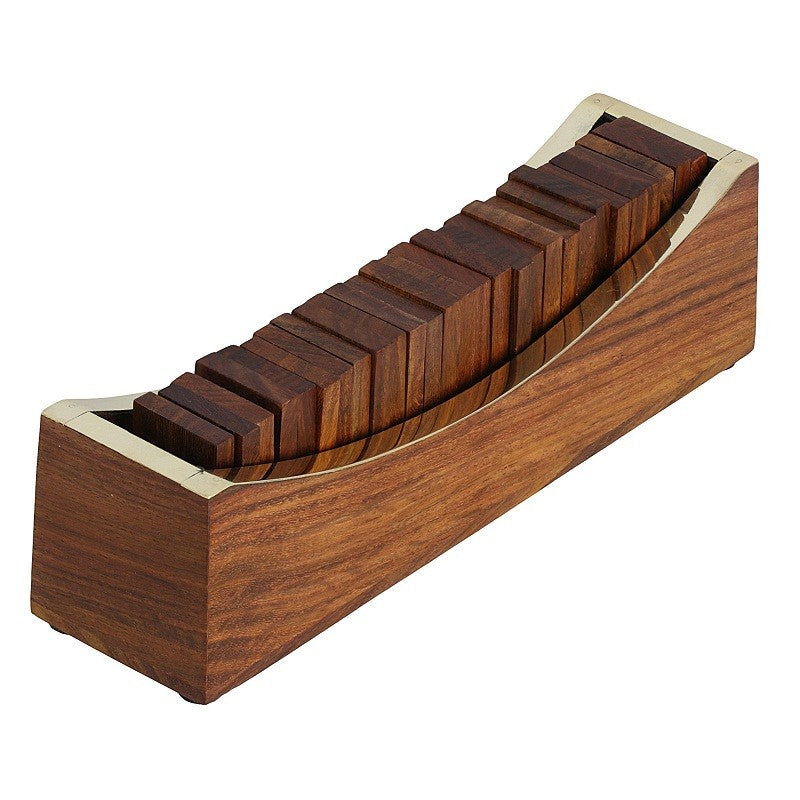 Domino-Spielpuzzle aus Holz