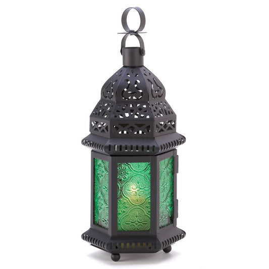 Lanterne marocaine en verre coloré