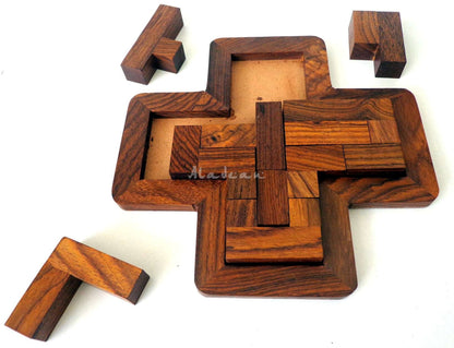 Plus  Tangram Wood Puzzle