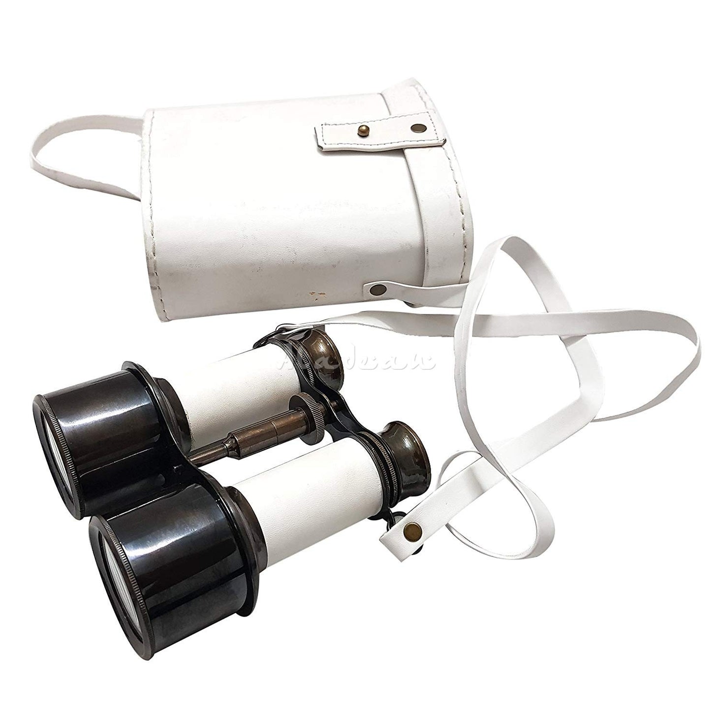 Brass Binocular With Royal Leather Case