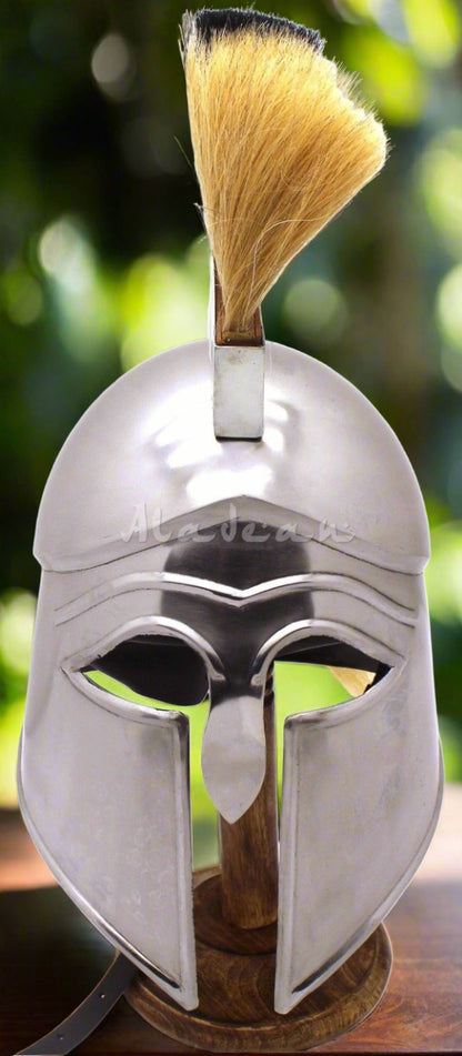 medieval greek corinthian helmet
