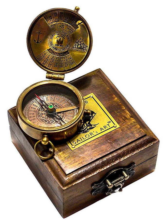Engraved Brass Compass Gift Makers