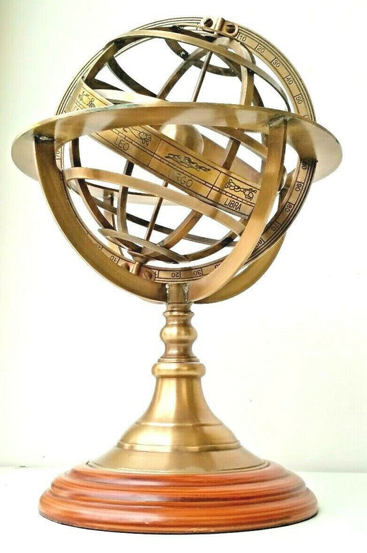 Antique Brass Armillary Globe