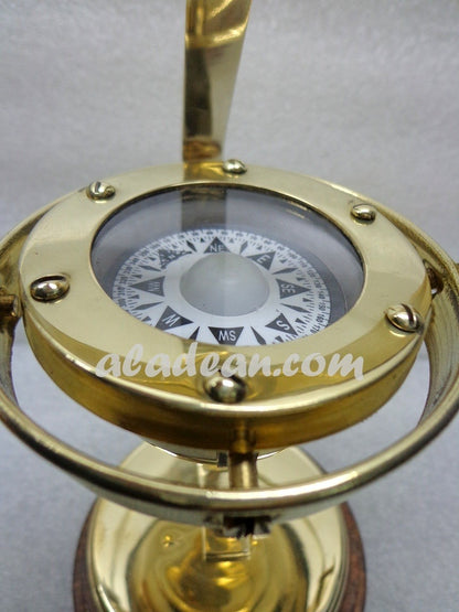 Brass Hanging Compass