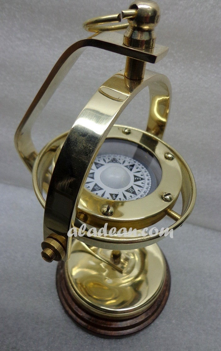 Brass Hanging Compass