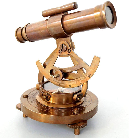 Télescope Alidade en laiton avec boussole de base 