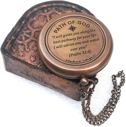 Religious Gifts - Path of God Compass - Catholic Christian gifts for Baptism, Confirmation, Communion, Birthday & Christmas